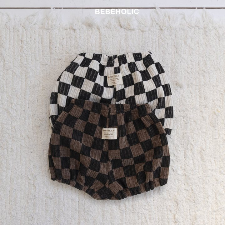 【bebeholic】 Dart check pants