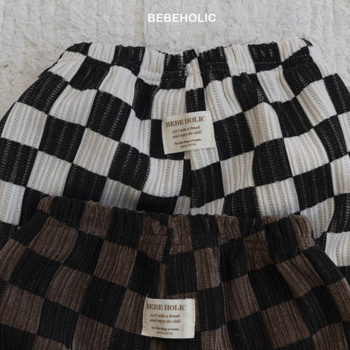 【bebeholic】 Dart check pants