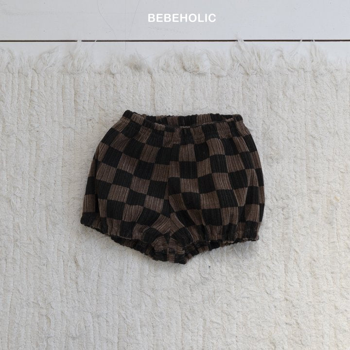 【bebeholic】 Dart check pants