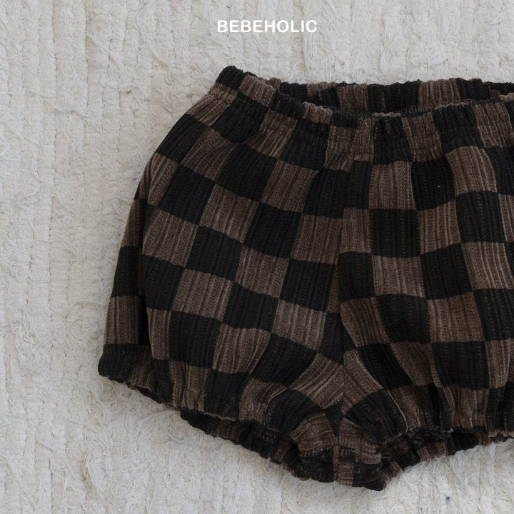 【bebeholic】 Dart check pants