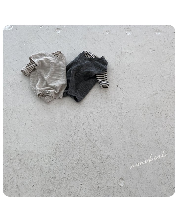 【nunubiel】 bebe stripe t-shirts
