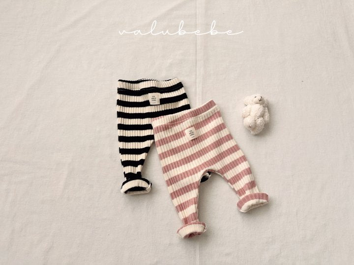 【valubebe】 Striped Leggings 25 (Bebe)
