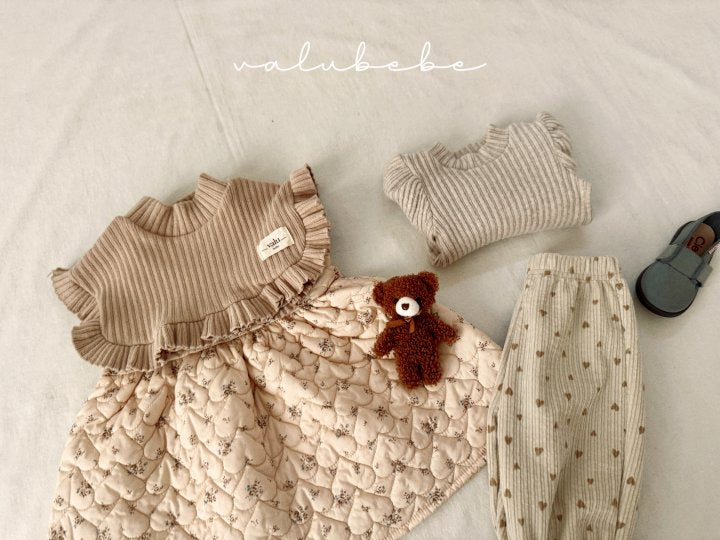 【valubebe】 Shushu quilted one-piece (bebe)