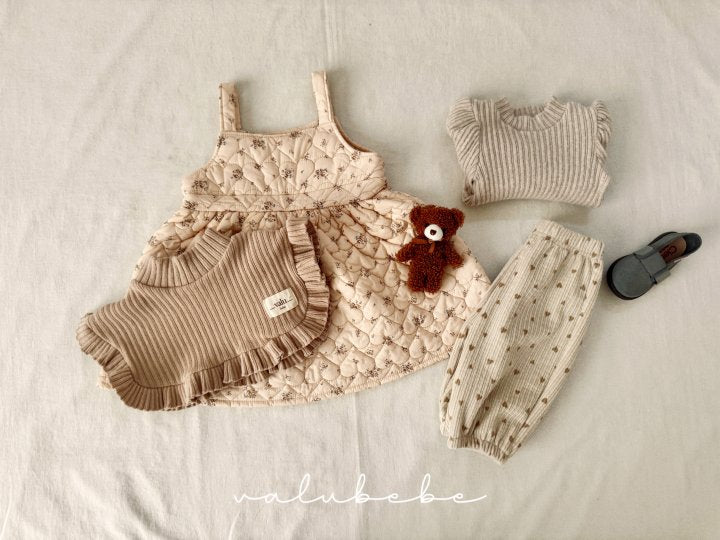 【valubebe】 Shushu quilted one-piece (bebe)