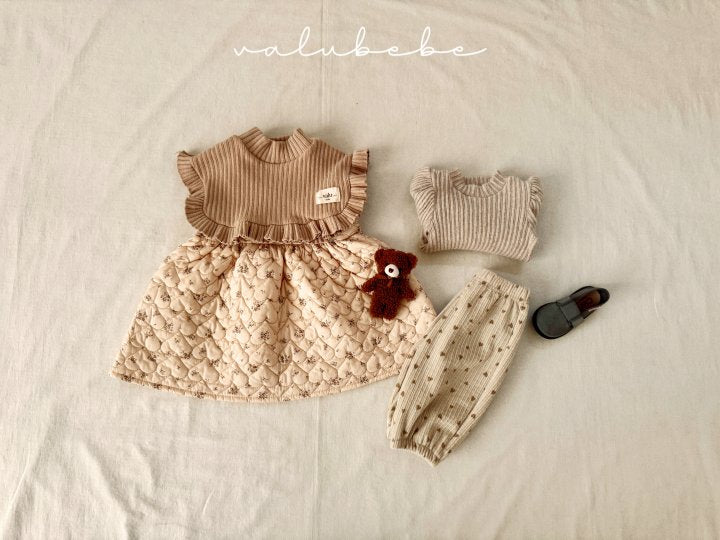 【valubebe】 Shushu quilted one-piece (bebe)