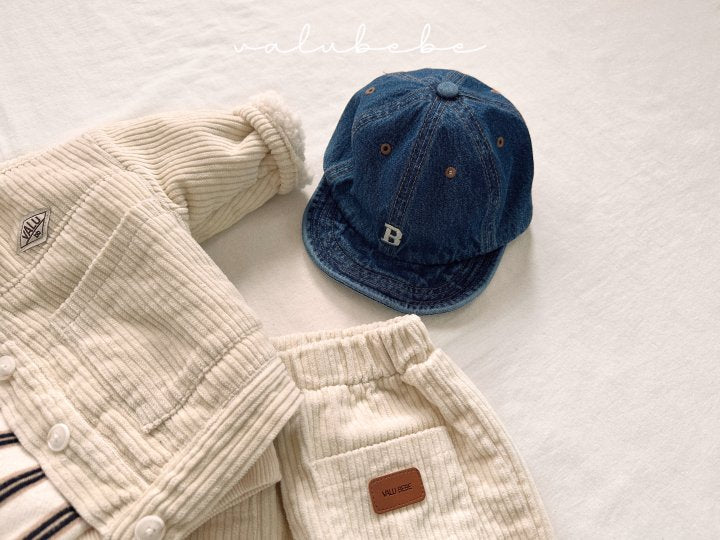 【valubebe】 B Denim Cap (Bebe)