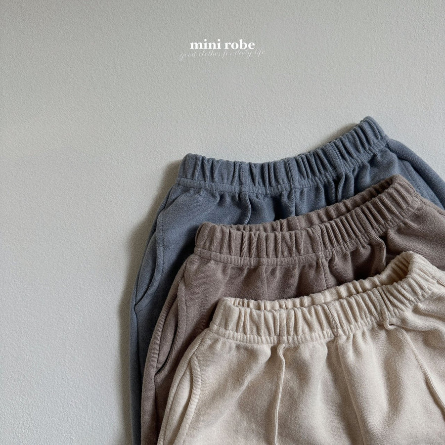 NEW【minirobe】half pin tuck pants　
