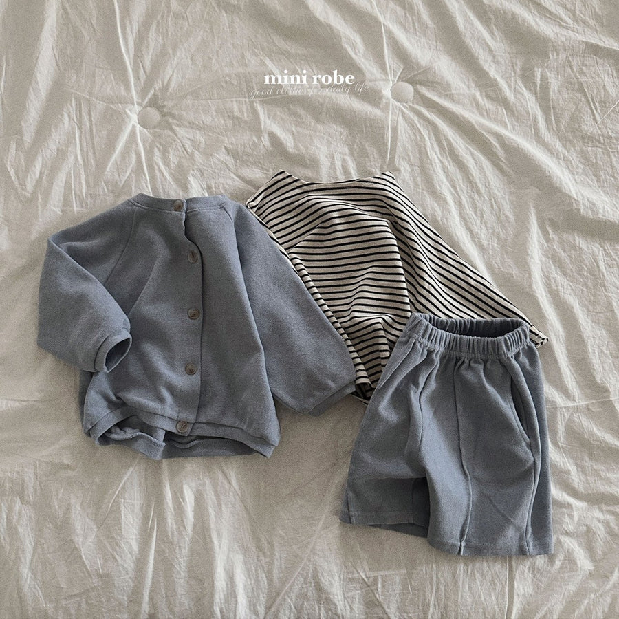 NEW【minirobe】half pin tuck pants　