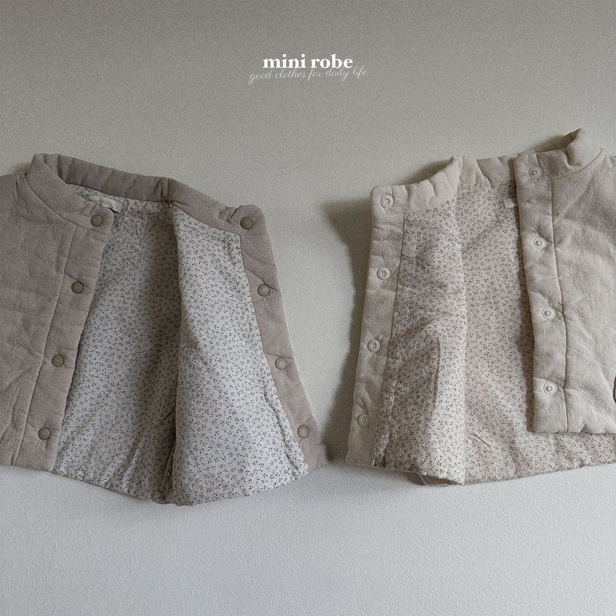 NEW【minirobe21】susu reversible vest　