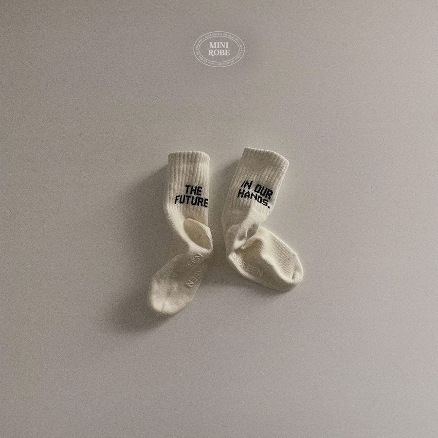 NEW【minirobe】 Future socks（3足セット）