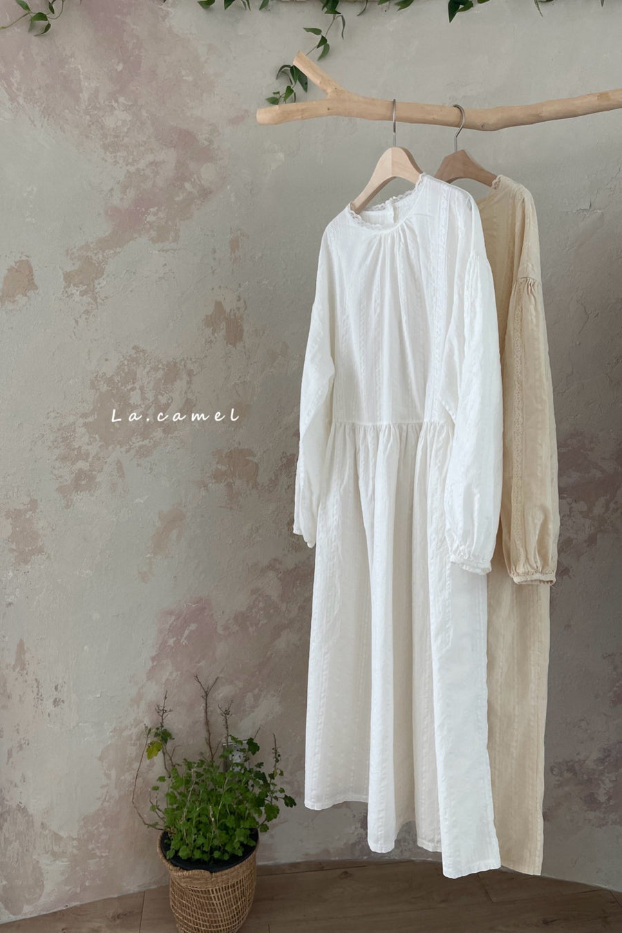 NEW【la camel】bloom adulit dress（ママサイズ）
