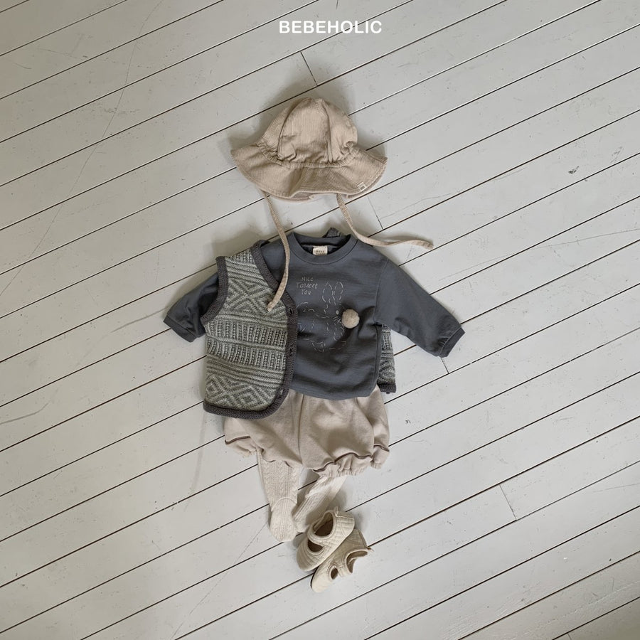 【bebeholic】 Rabbit bangwool T