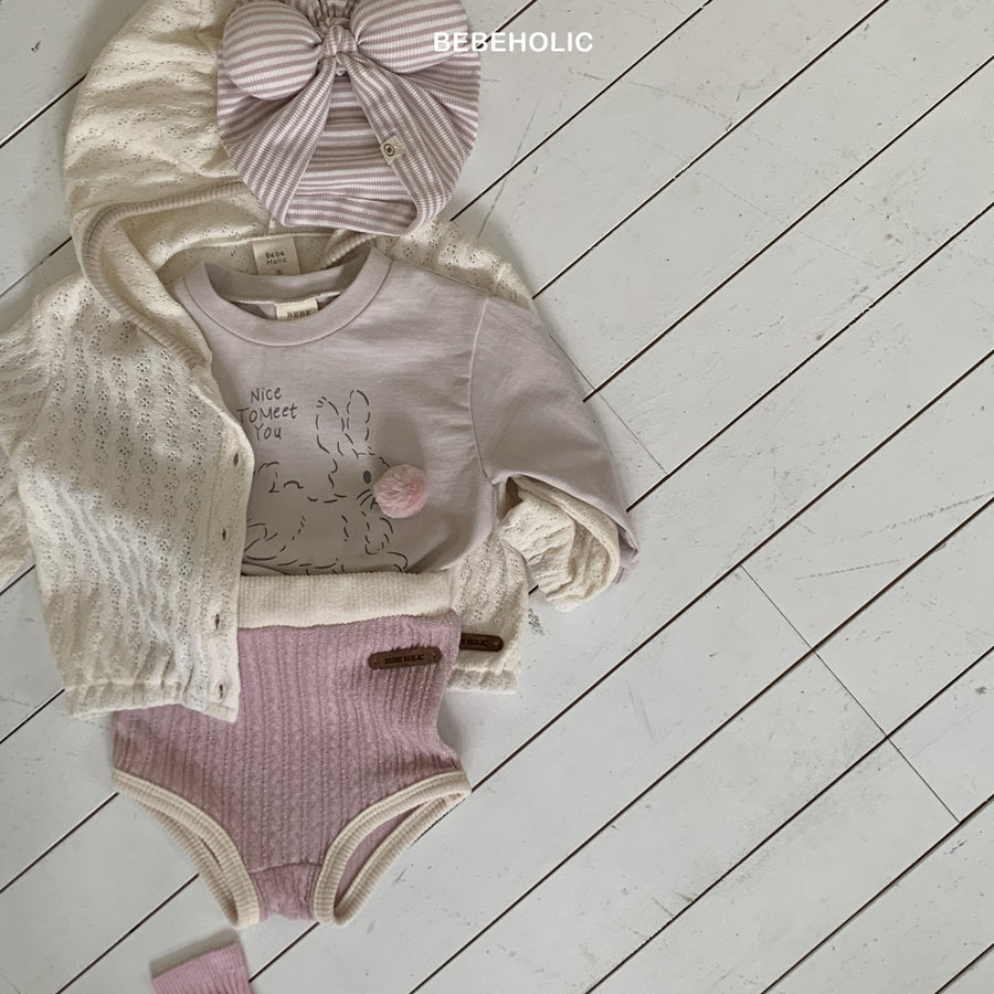 【bebeholic】 Rabbit bangwool T
