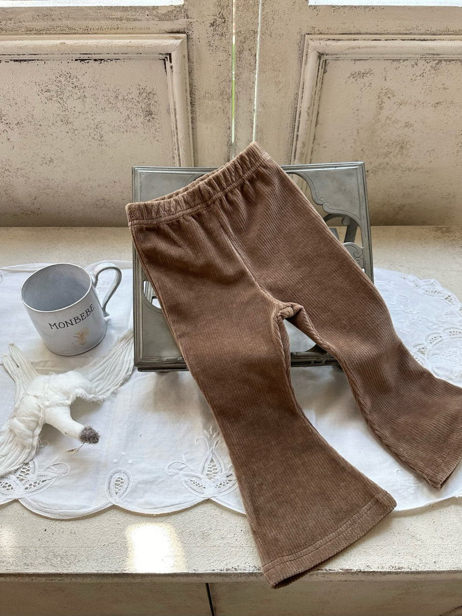 NEW【monbebe】 Corduroy bootcut pants