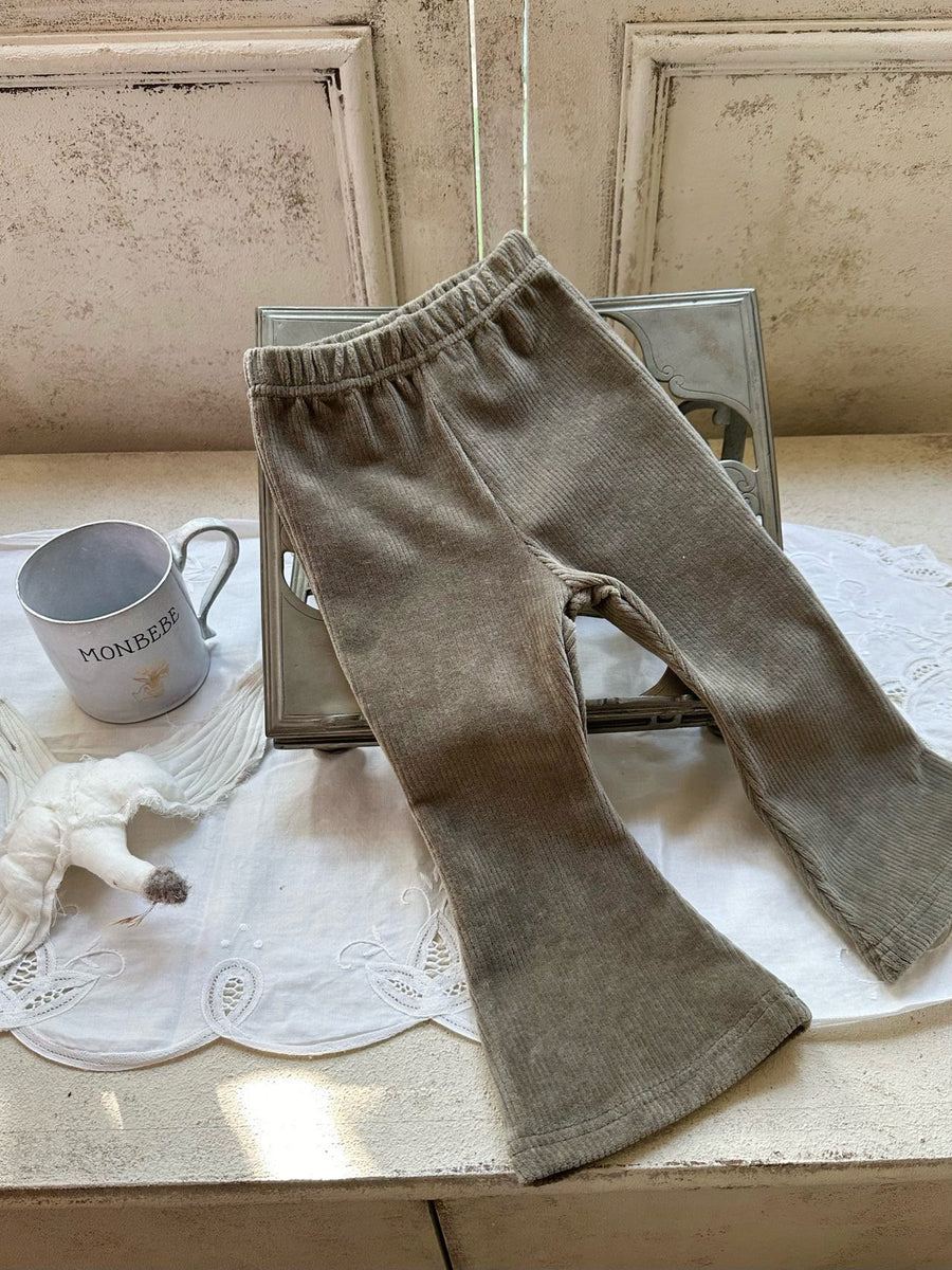 NEW【monbebe】 Corduroy bootcut pants