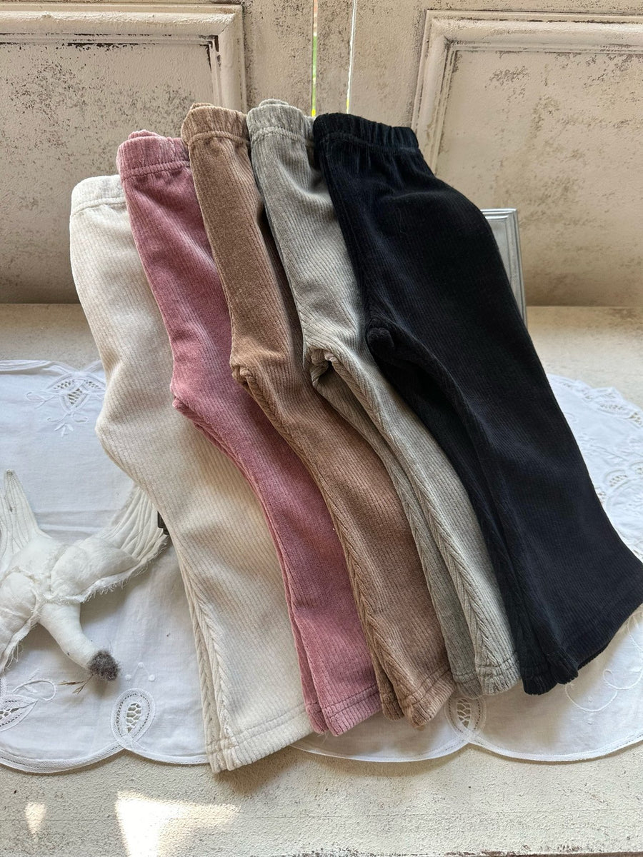 NEW【monbebe】 Corduroy bootcut pants