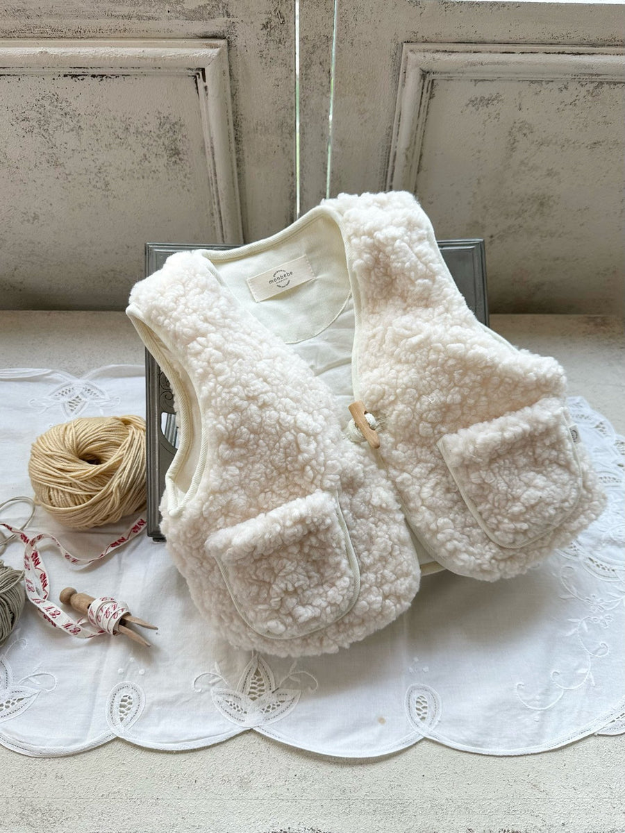 NEW【monbebe】 Cozy wool vest