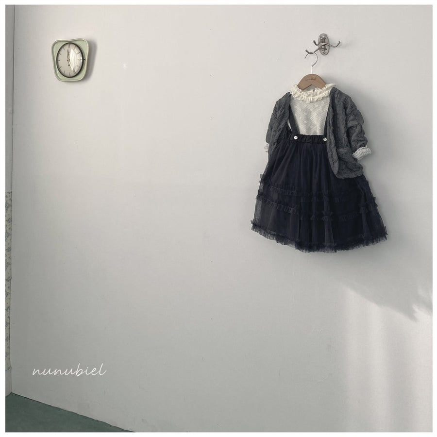 【nunubiel】 frill net dress