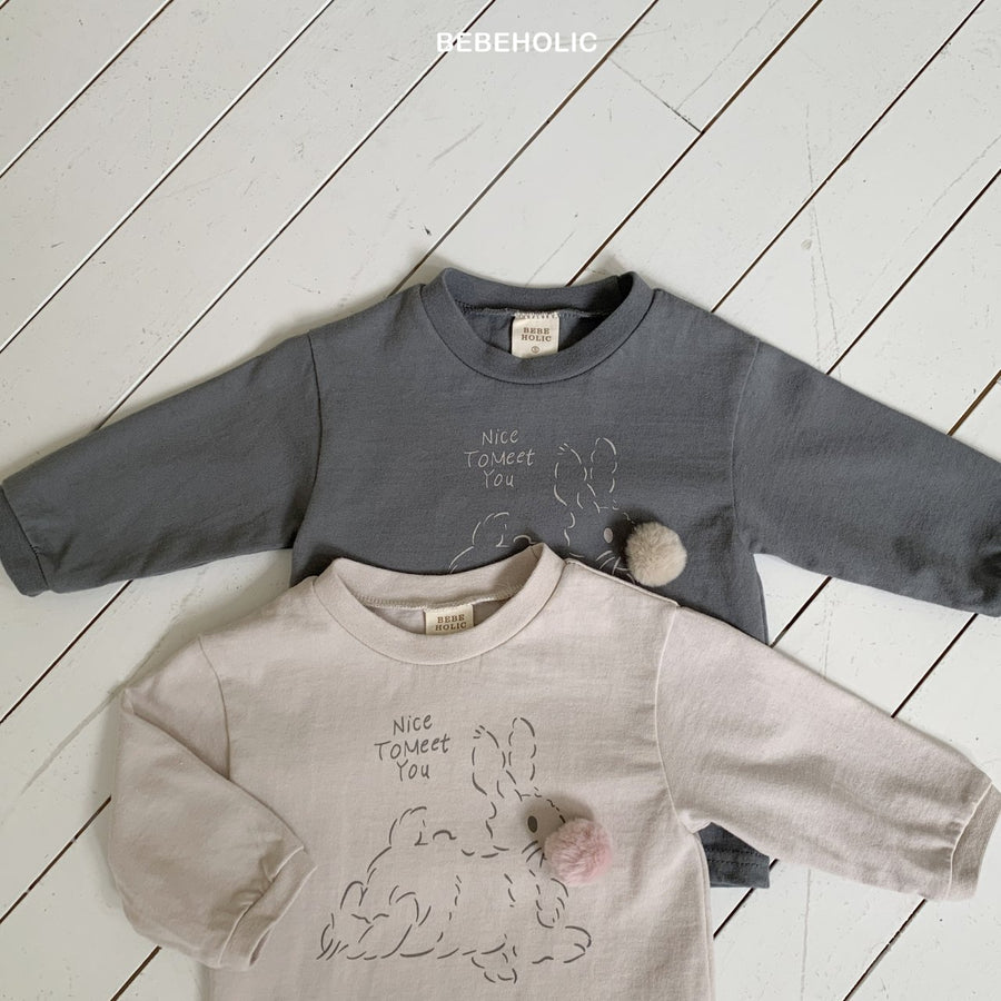【bebeholic】 Rabbit bangwool T