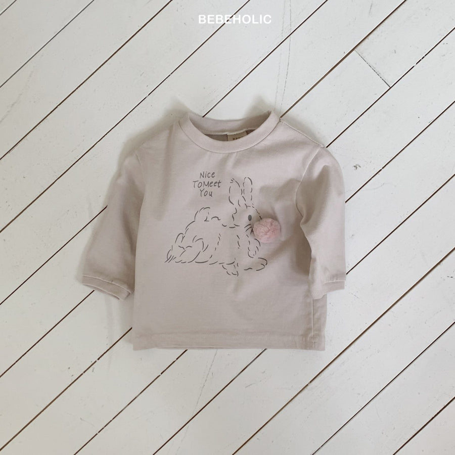 【bebeholic】 Rabbit bangwool T