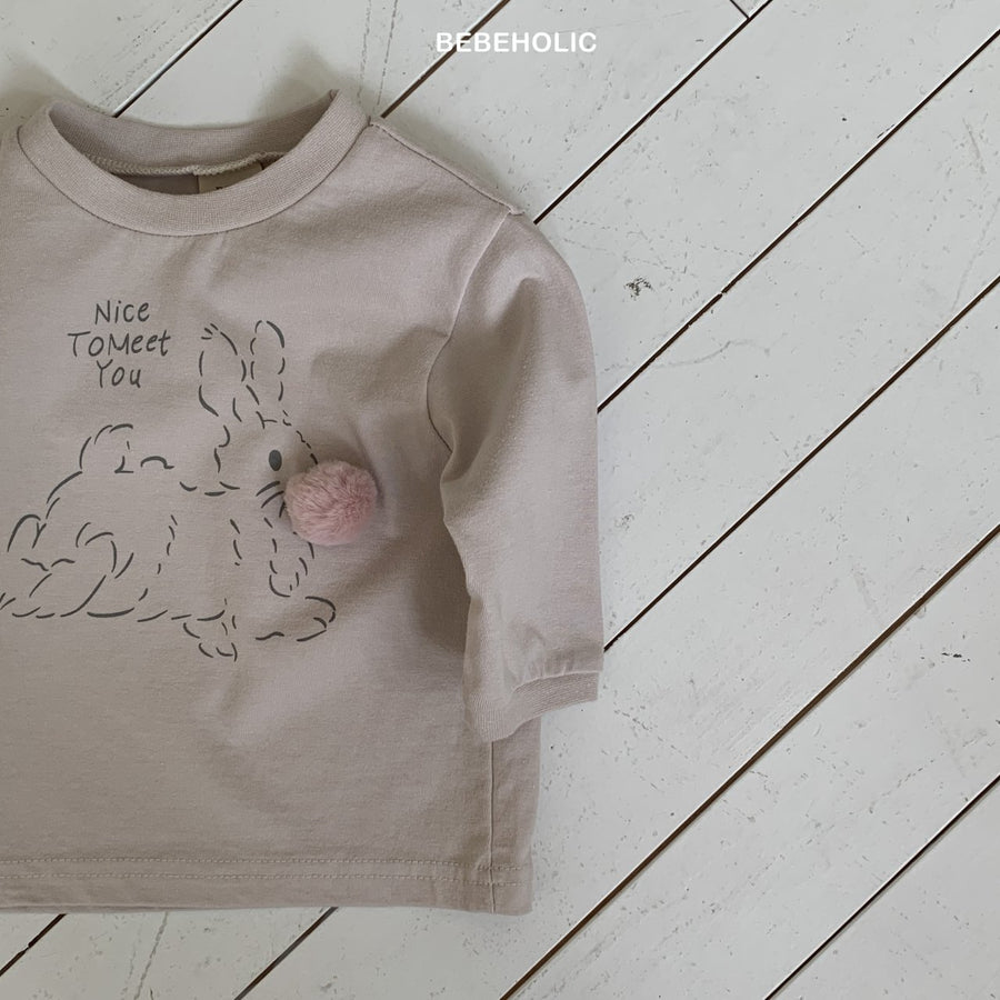【bebeholic】 Rabbit bangwool T