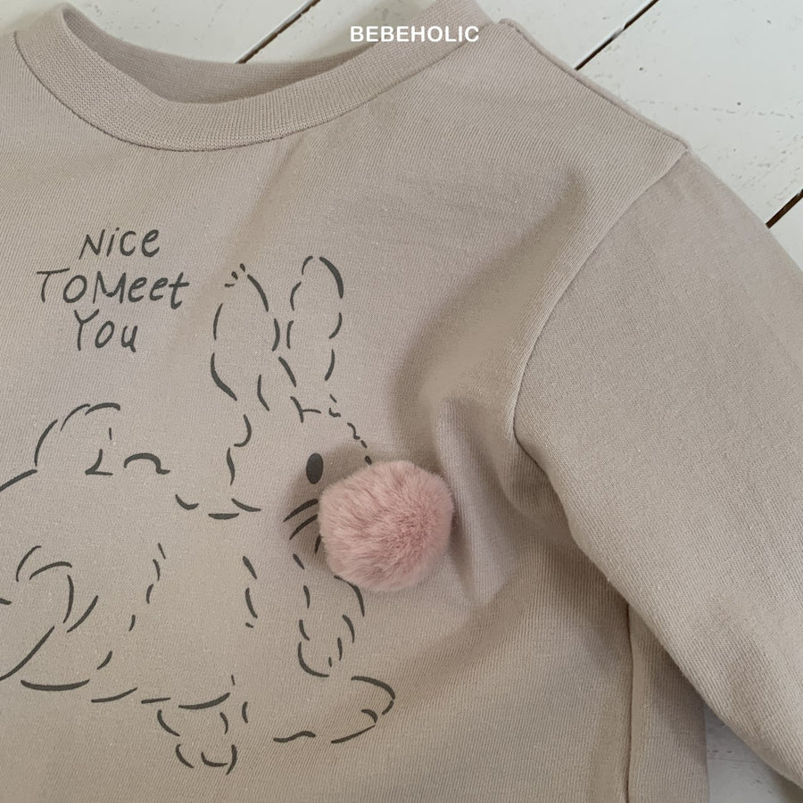 【bebeholic】 Rabbit bangwool T
