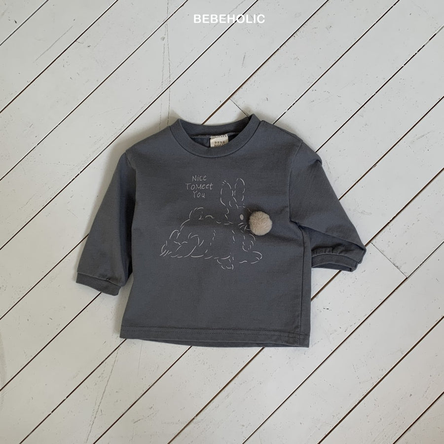 【bebeholic】 Rabbit bangwool T