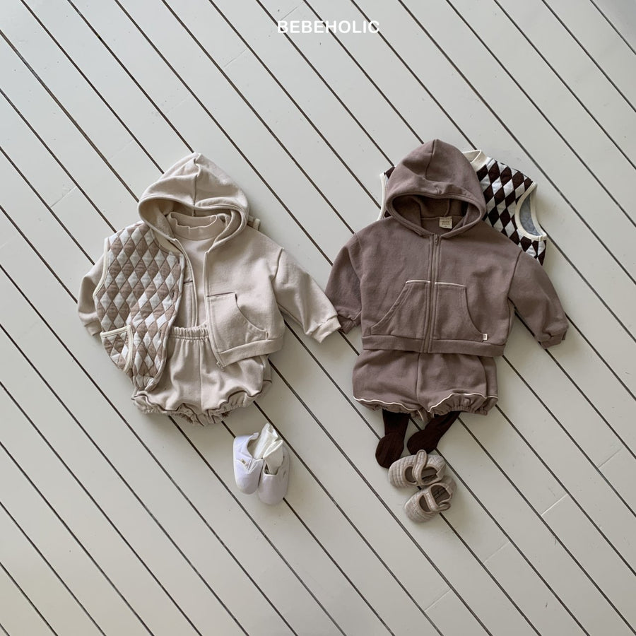 【bebeholic】 Strap Hooded Jacket