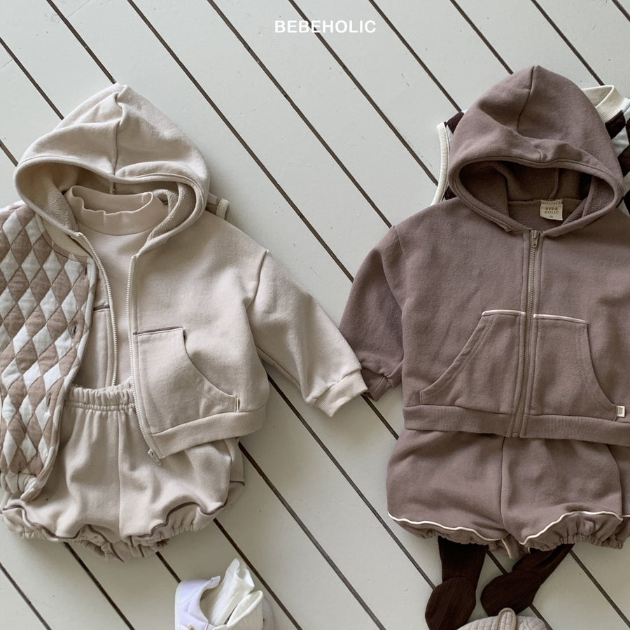 【bebeholic】 Strap Hooded Jacket