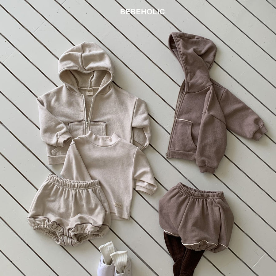 【bebeholic】 Strap Hooded Jacket
