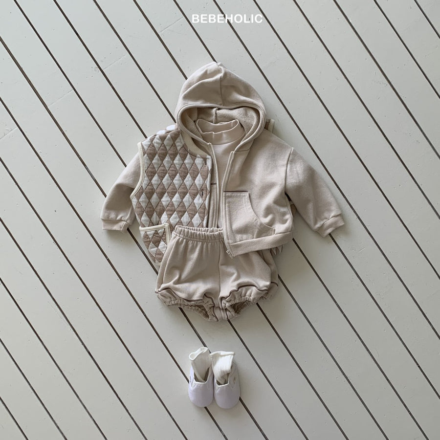 【bebeholic】 Strap Hooded Jacket