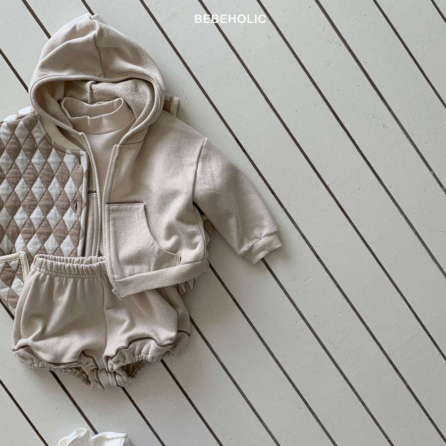 【bebeholic】 Strap Hooded Jacket
