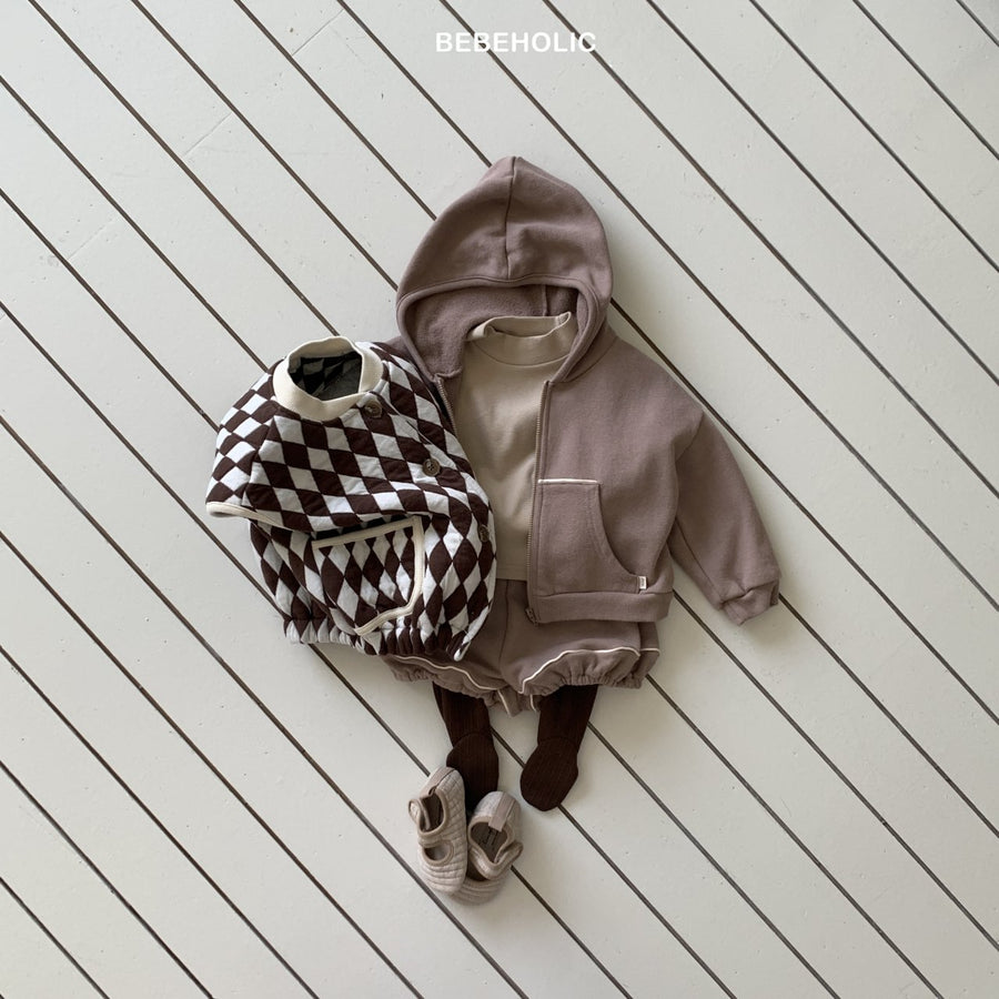 【bebeholic】 Strap Hooded Jacket