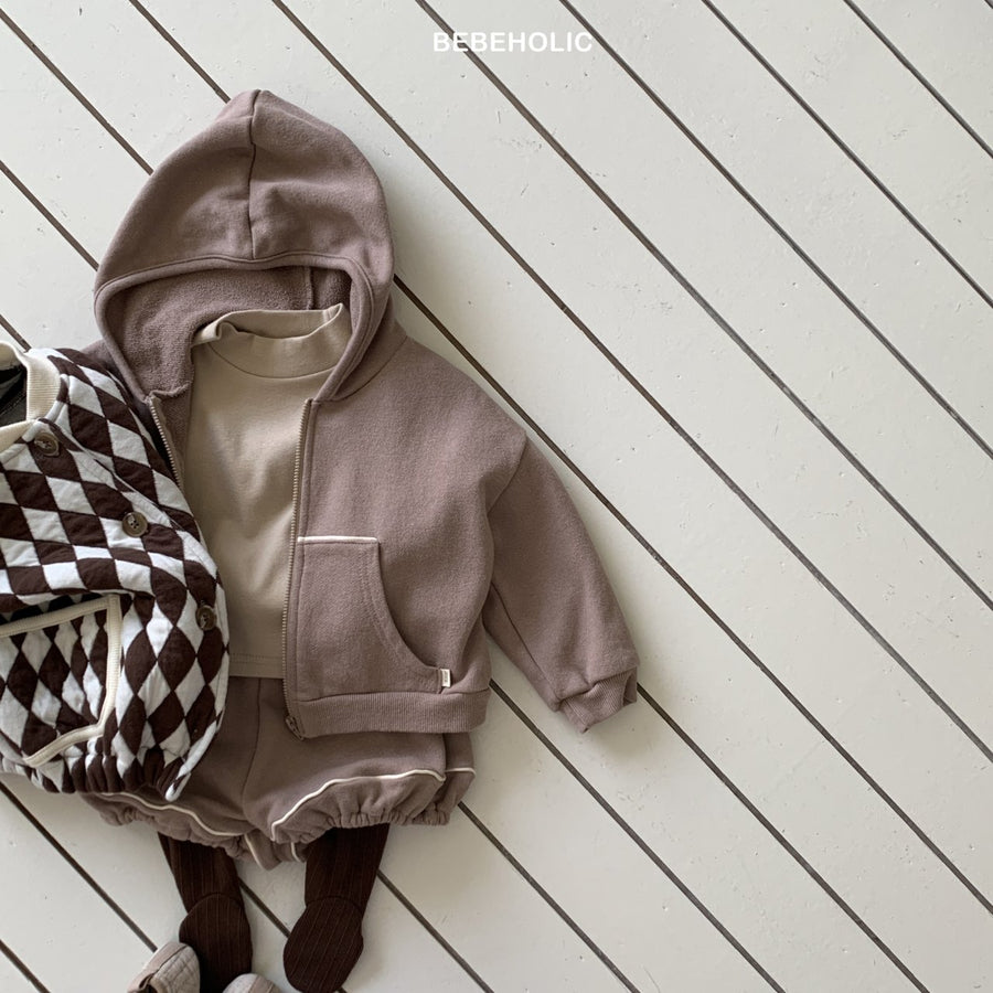 【bebeholic】 Strap Hooded Jacket
