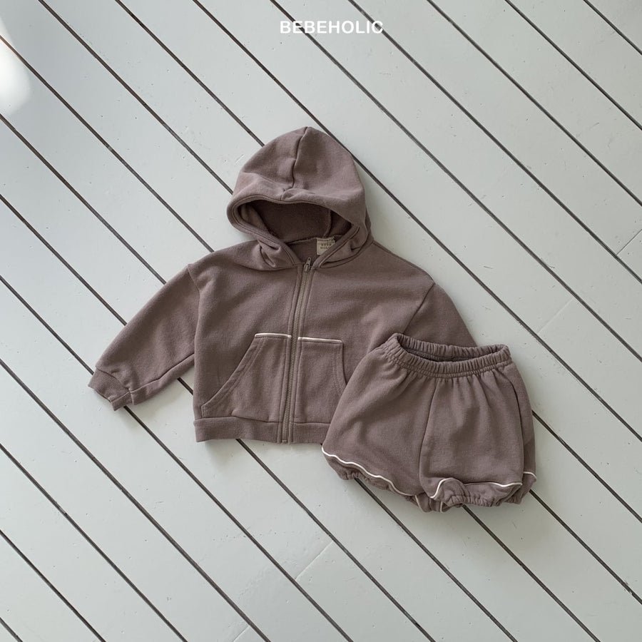 【bebeholic】 Strap Hooded Jacket