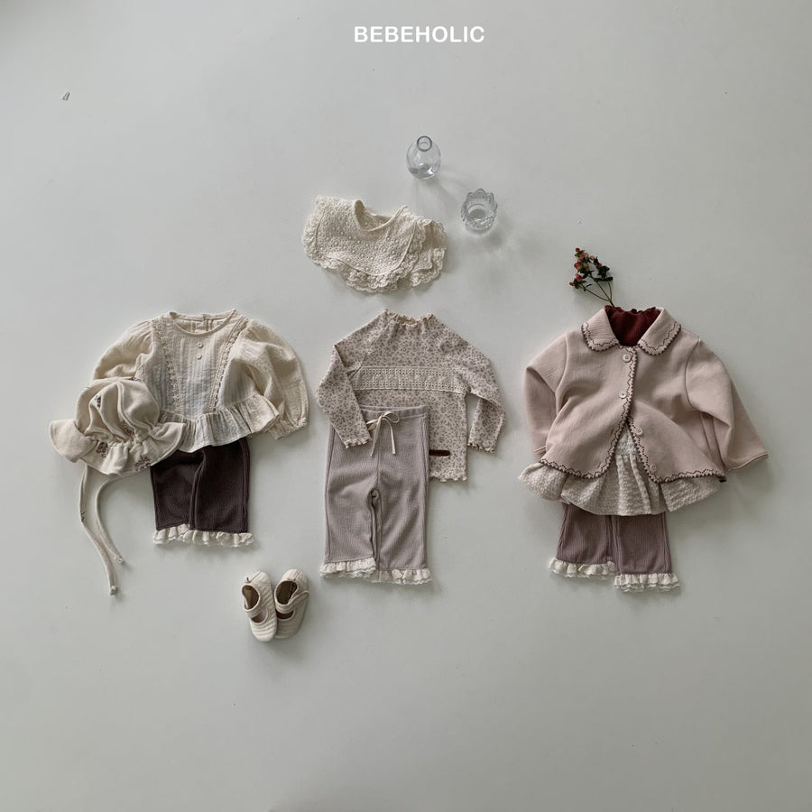 【bebeholic】 Double lace bootcut