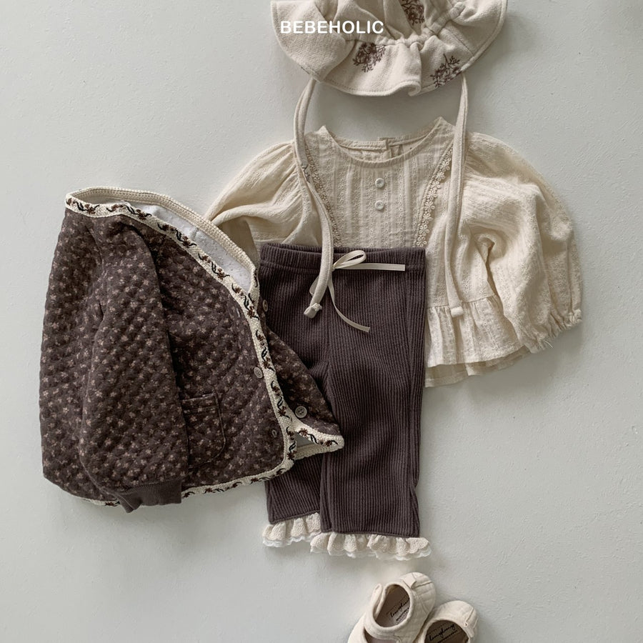 【bebeholic】 Double lace bootcut
