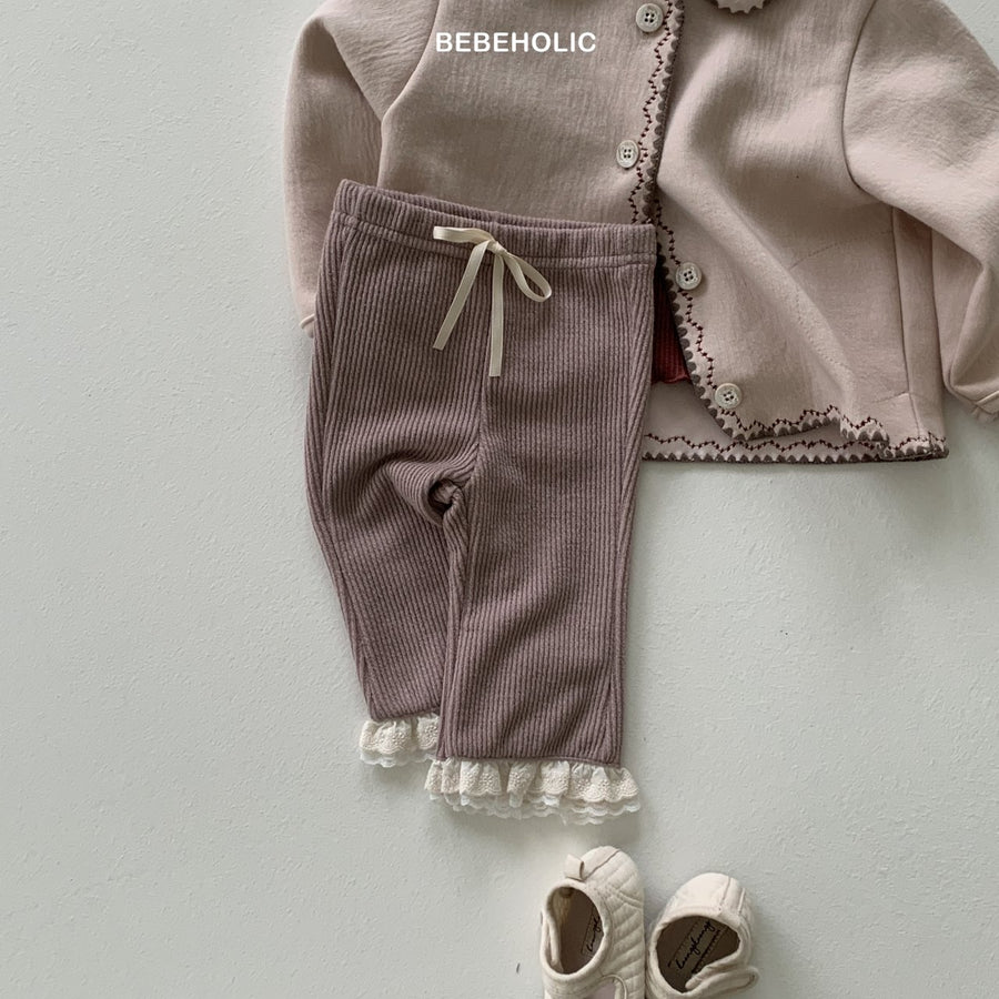【bebeholic】 Double lace bootcut