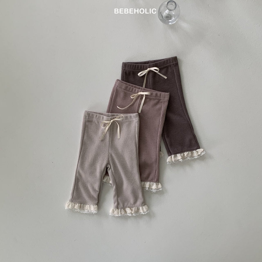 【bebeholic】 Double lace bootcut