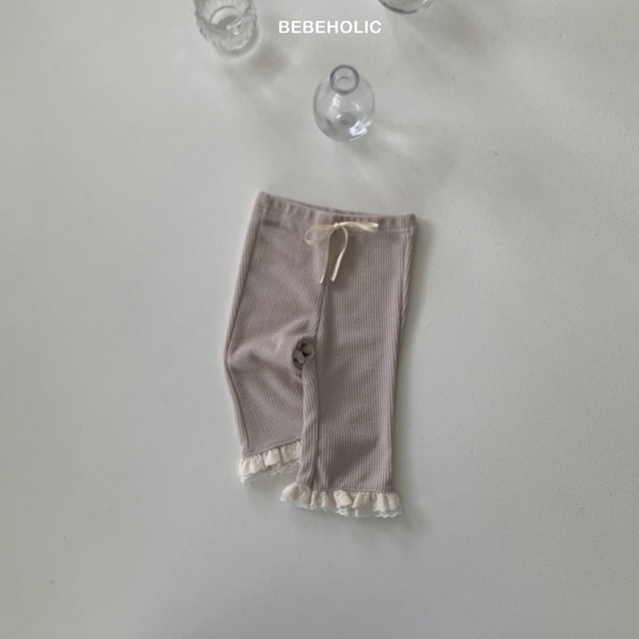 【bebeholic】 Double lace bootcut