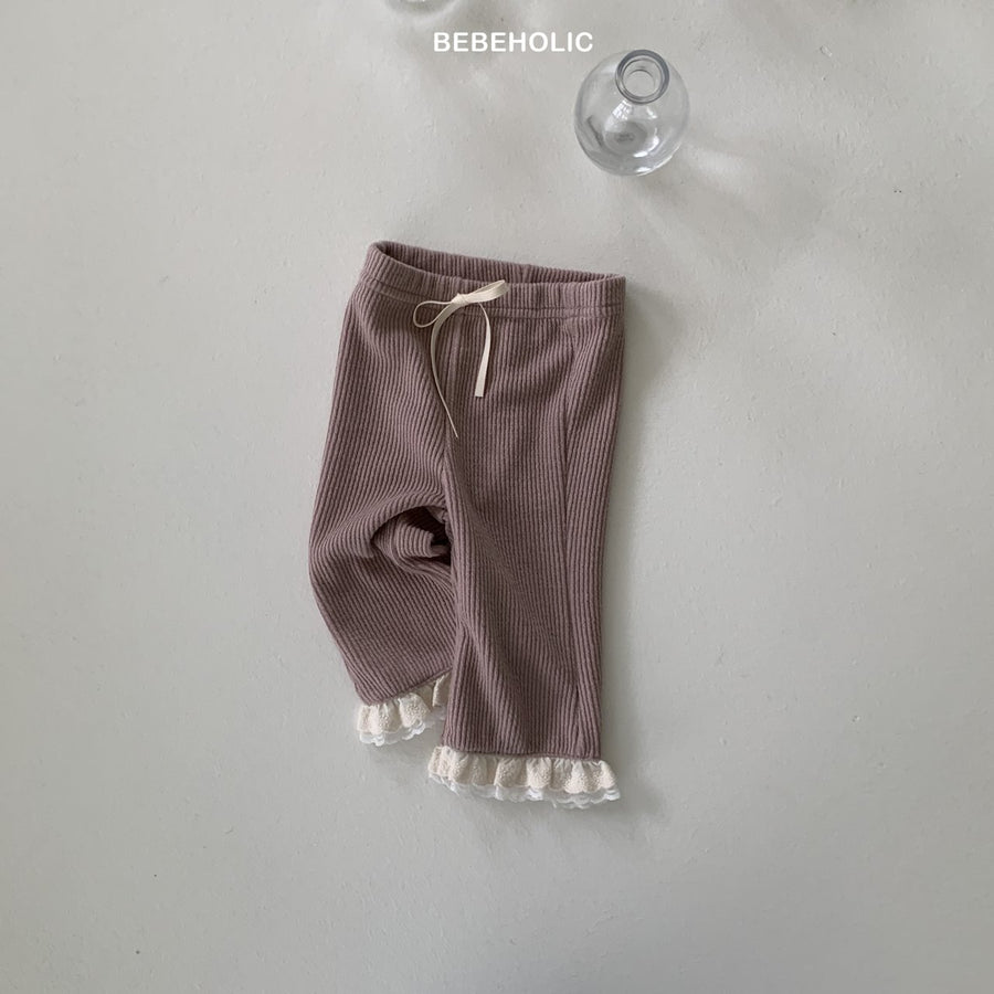 【bebeholic】 Double lace bootcut