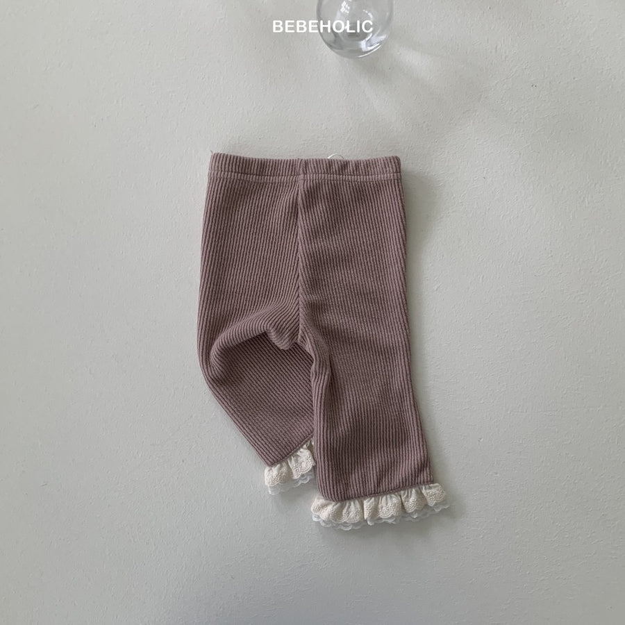 【bebeholic】 Double lace bootcut