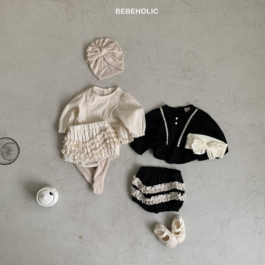 【bebeholic】 Creamy Lace Bloomer