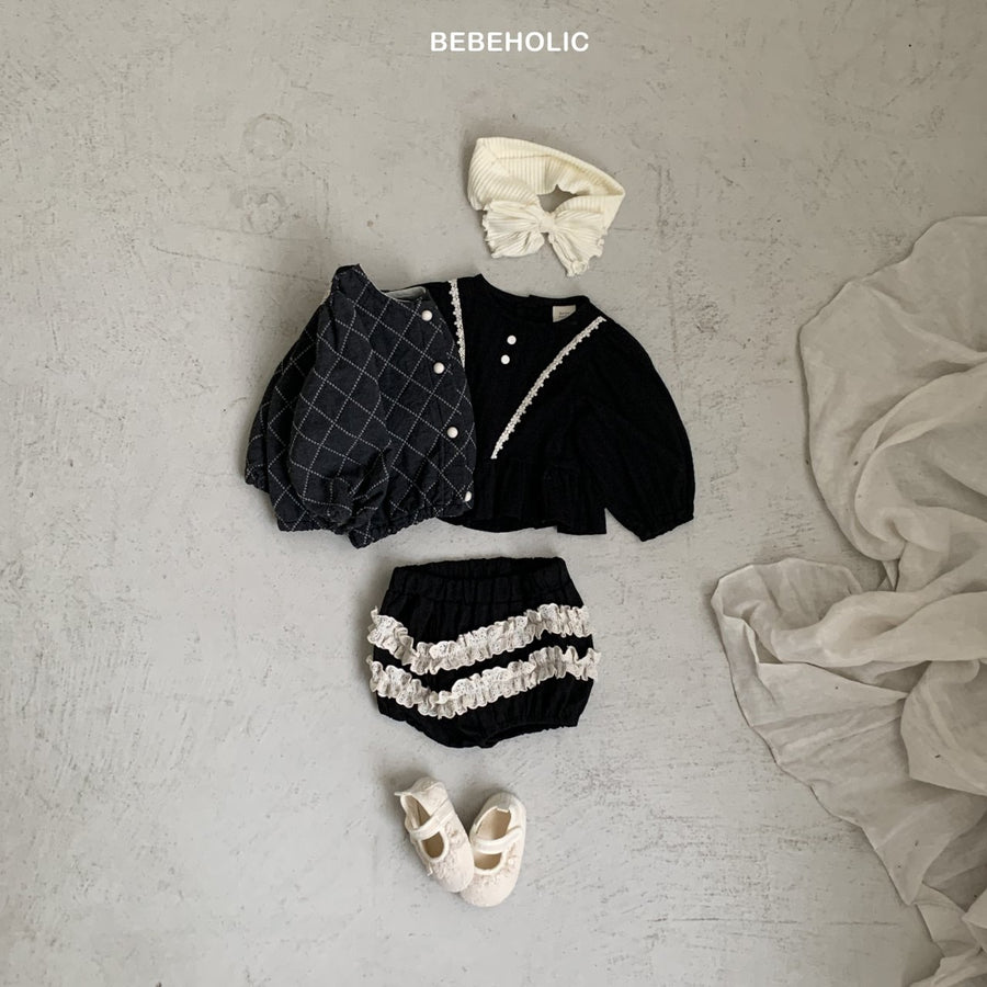 【bebeholic】 Creamy Lace Bloomer