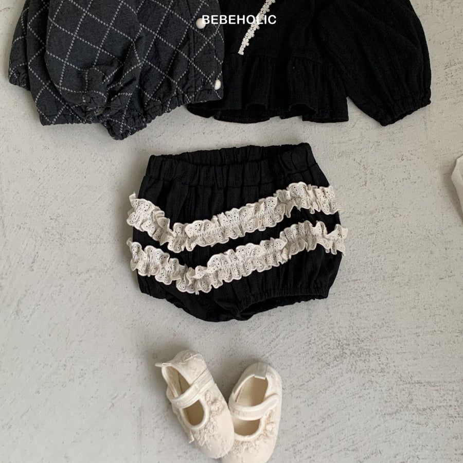 【bebeholic】 Creamy Lace Bloomer