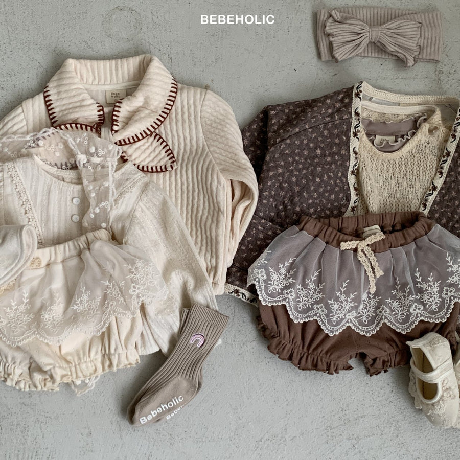 【bebeholic】 Cheese Lace Bloomer