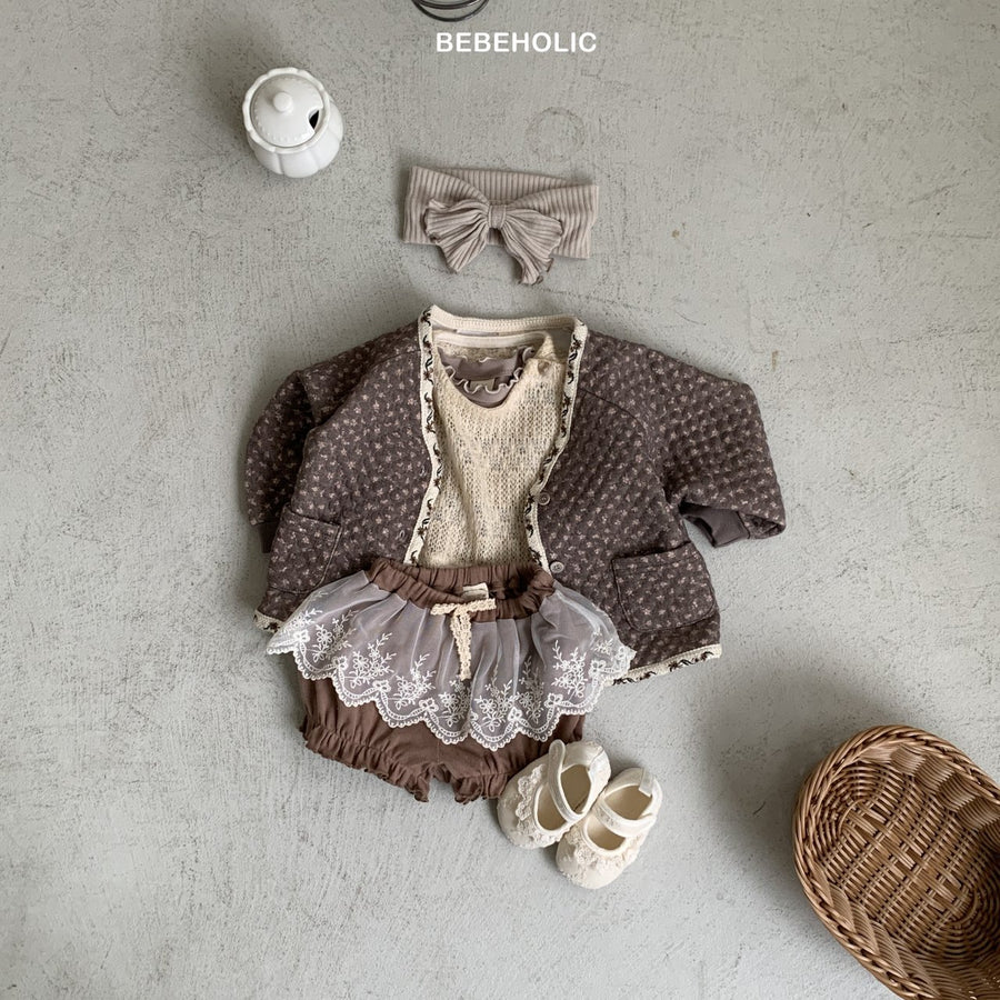 【bebeholic】 Cheese Lace Bloomer
