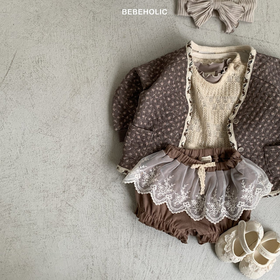 【bebeholic】 Cheese Lace Bloomer