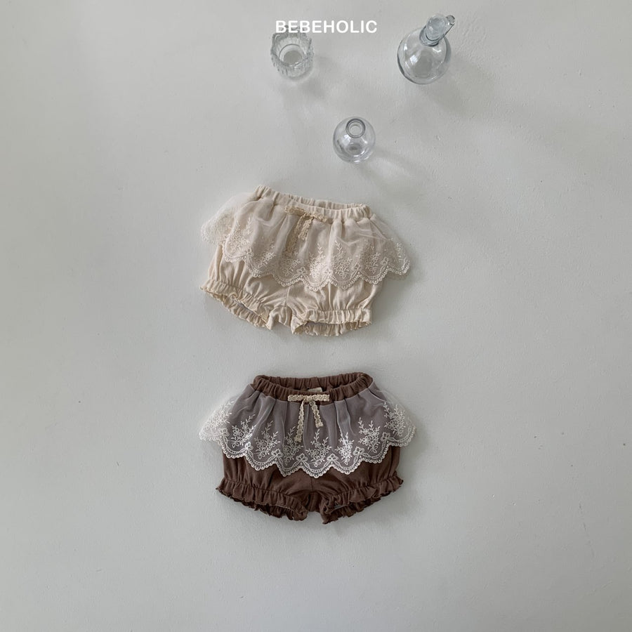 【bebeholic】 Cheese Lace Bloomer