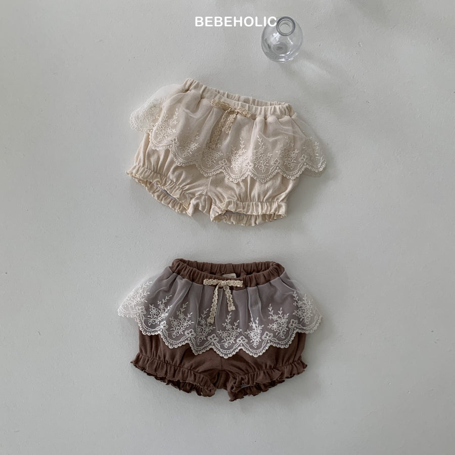 【bebeholic】 Cheese Lace Bloomer